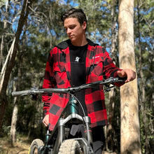 Load image into Gallery viewer, Canadian Style Flannel Hoodie, Mountain Biking, Hiking