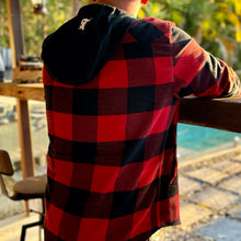 Load image into Gallery viewer, Canadian Style Flannel Hoodie, Mountain Biking, Hiking