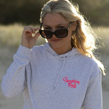 Load image into Gallery viewer, South Shore Hoodie. A premium Hoodie with hot pink font for women mountain bikers and surfers. Printed in Australia