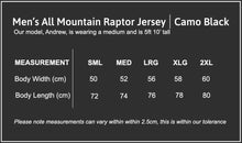 Load image into Gallery viewer, Men&#39;s All Mountain Raptor Jersey | Camo Black
