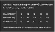 Load image into Gallery viewer, Youth All Mountain Raptor Jersey | Camo Green