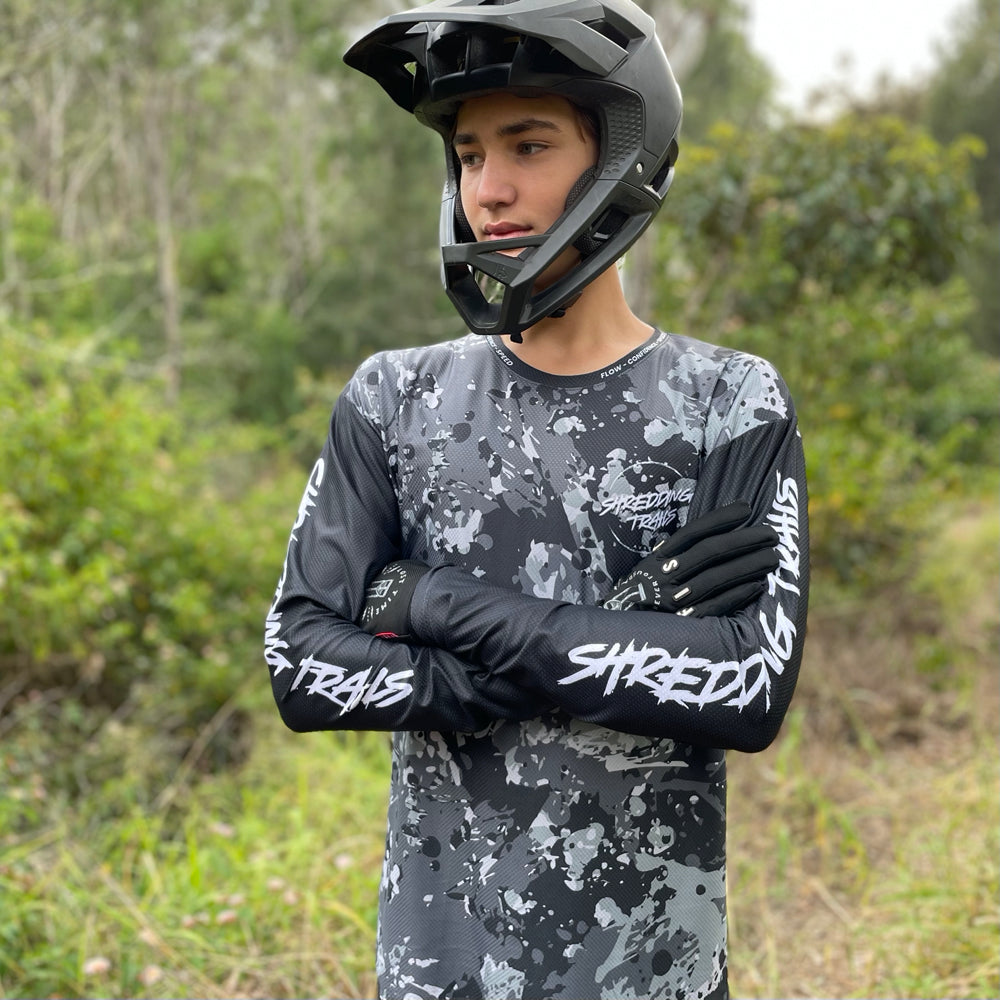 Youth Winter Camo MTB Jersey