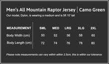 Load image into Gallery viewer, Men&#39;s All Mountain Raptor Jersey | Camo Green
